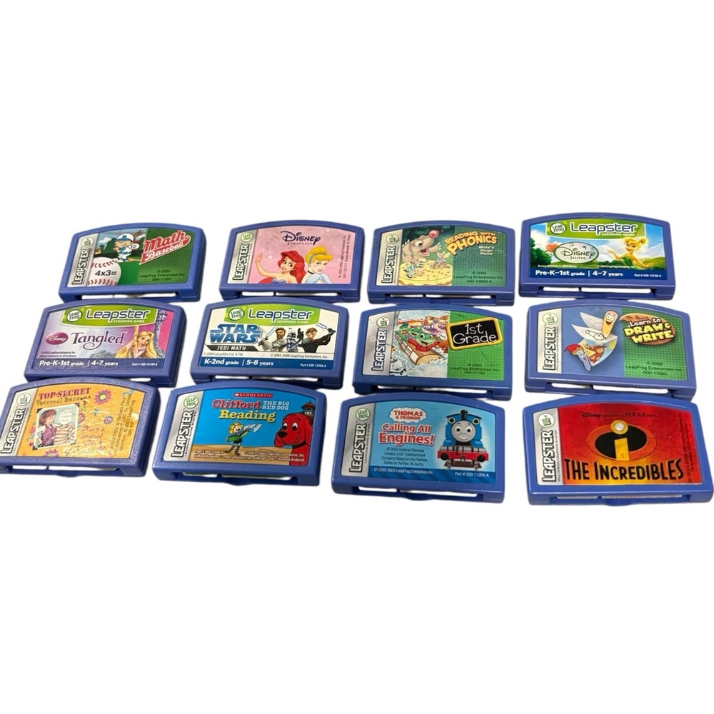 12 Leapfrog Leapster Educational Learning Game Set
